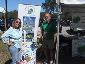 KEC CEO Joan Starr at the Water Park booth March 2014