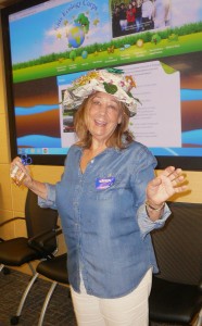 Joan Starr, KEC CEO designing her own hat