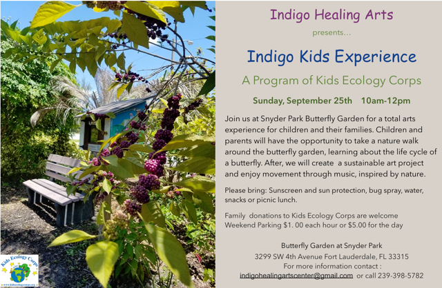 Indigo Kids Experience with Kids Ecology Flier- Revised